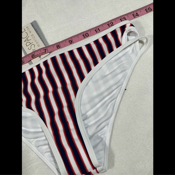 NWT $88 L Space Lay It On‎ Line Rachel Bikini Bottom in Blue/Red [SZ XS ] - Picture 5 of 8